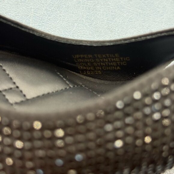 🆕 KURT GEIGER LONDON 🧿 NWOB Belgravia Black Crystal Sling Back Heel, Sz 38 7.5 - Picture 12 of 16